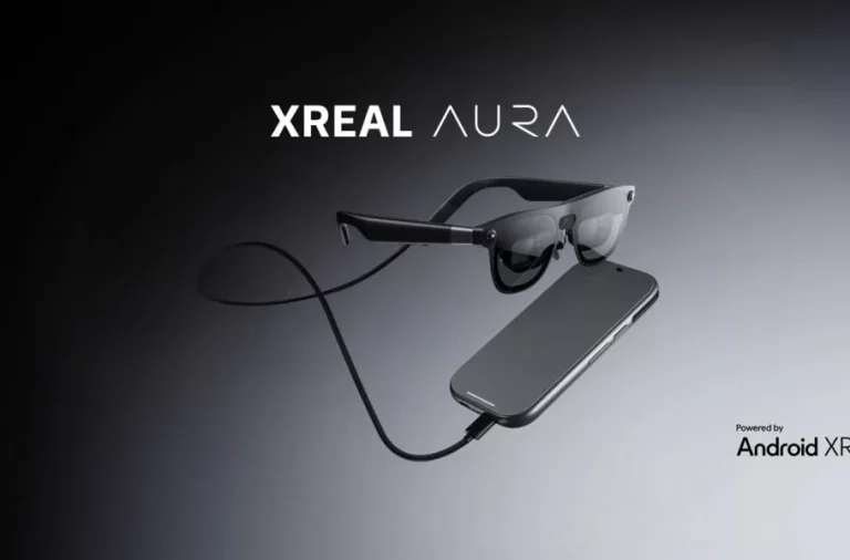 عینک هوشمند Xreal Aura معرفی شد؛ سبکوزن با تراشه اسنپدراگون Reality Elite